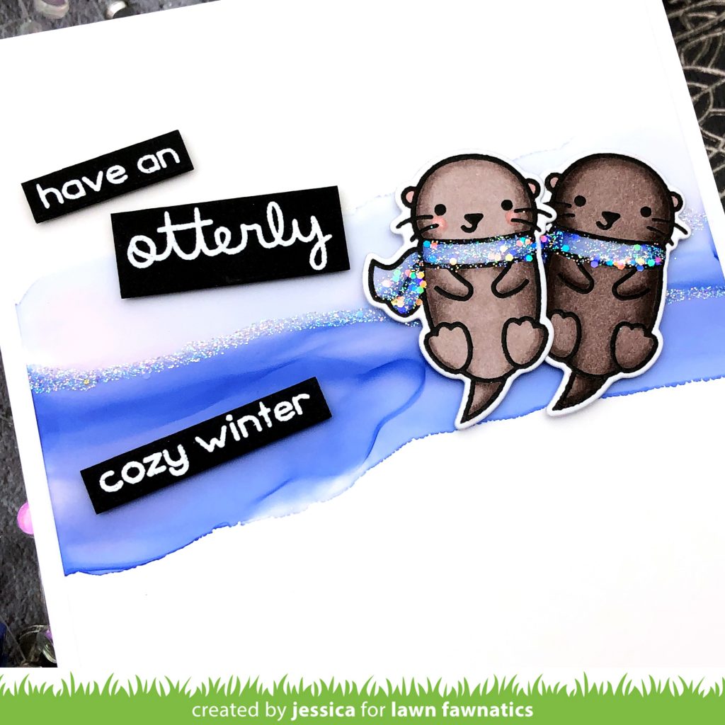 Otterly Cozy Winter by Jessica Frost-Ballas for Lawn Fawnatics
