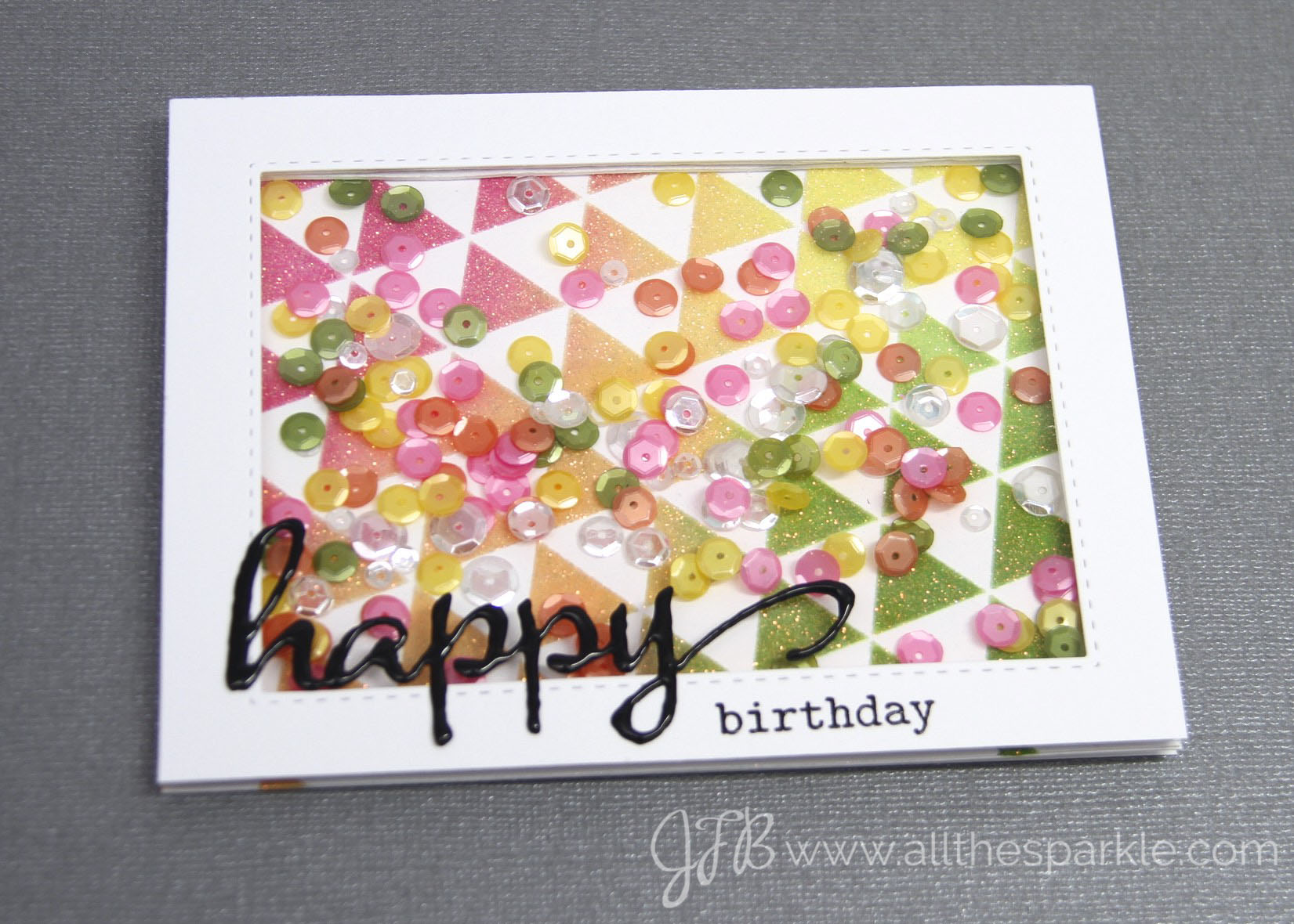 Winnie & Walter Birthday Bash shaker challenge www.allthesparkle.com