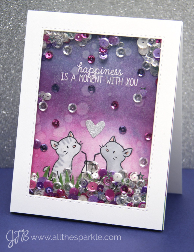 valentine's shaker card www.allthesparkle.com