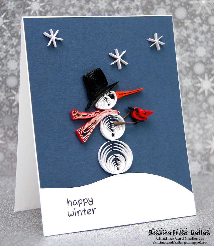 quilled snowman www.allthesparkle.com