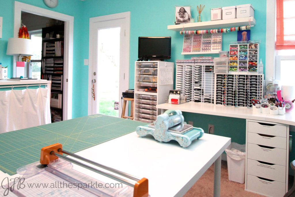 Craft Room Tour - Jessica Frost-Ballas www.allthesparkle.com/craftroomtour2015