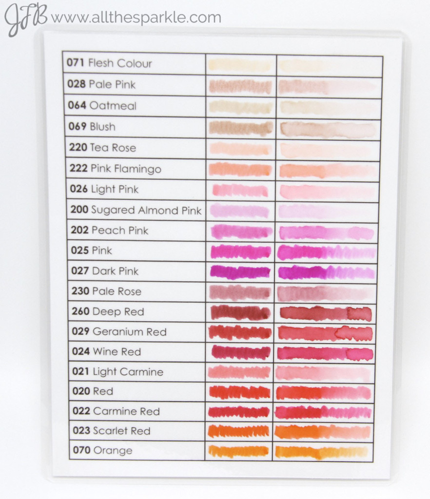 Zig Clean Color Real Brush Swatch Chart http://wp.me/p5FZxV-Z0