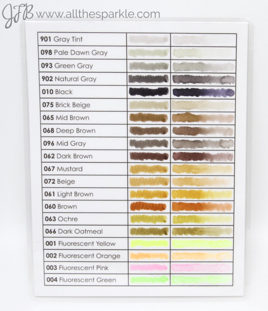 Zig Clean Color Real Brush Swatch Chart http://wp.me/p5FZxV-Z0