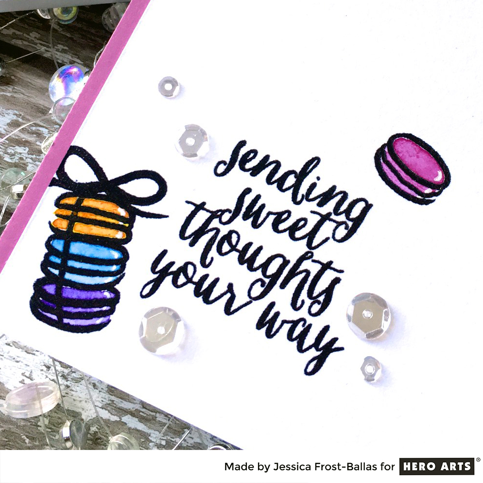 Sending Sweet Thoughts Your Way by Jessica Frost-Ballas for Hero Arts