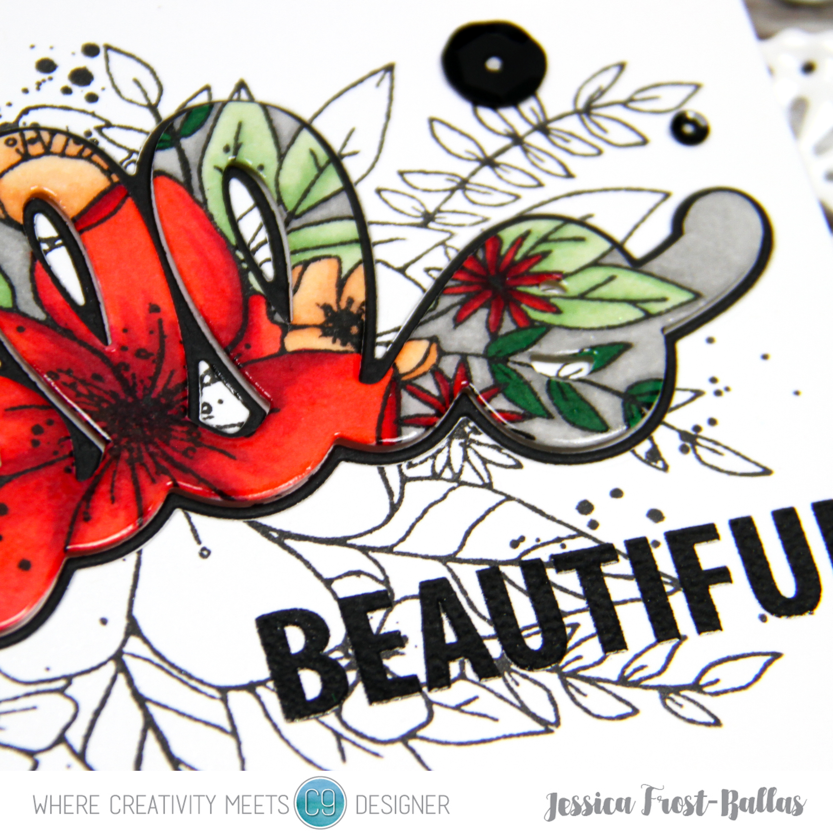 Hello Beautiful by Jessica Frost-Ballas for Where Creativity Meets C9