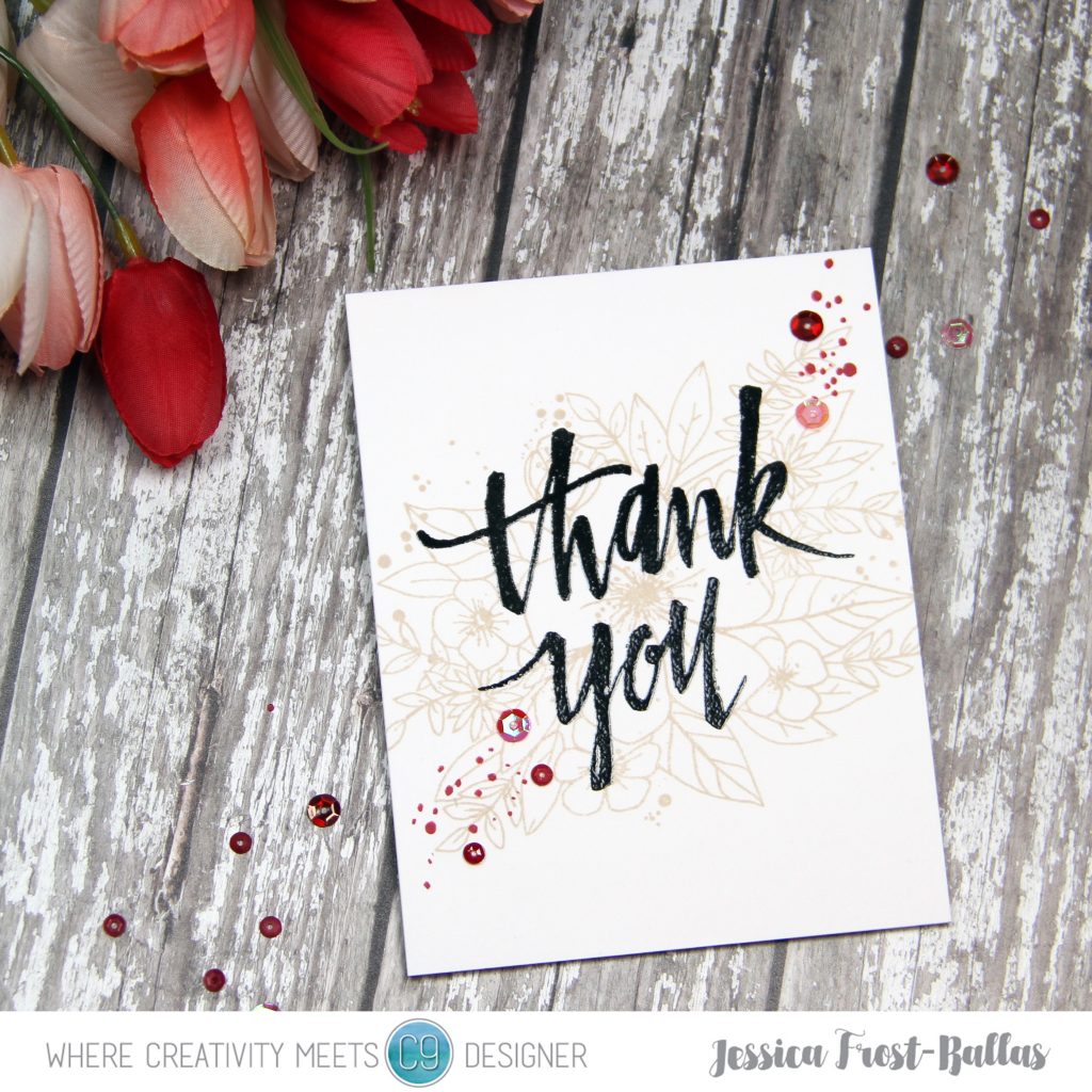 Thank You by Jessica Frost-Ballas for Where Creativity Meets C9