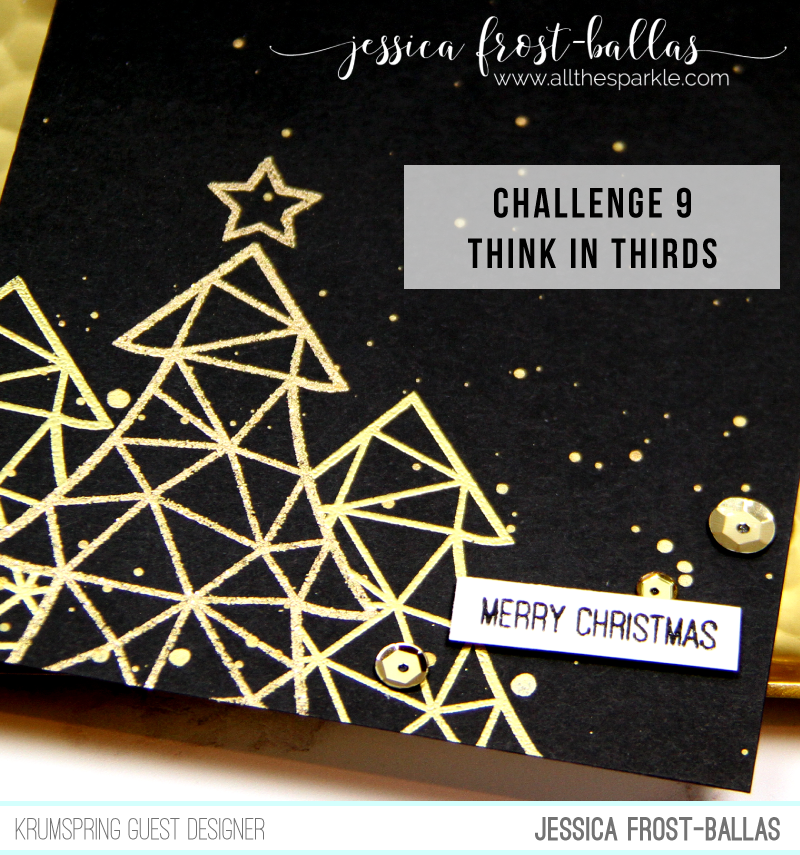 Merry Christmas by Jessica Frost-Ballas for Krumspring Stamps