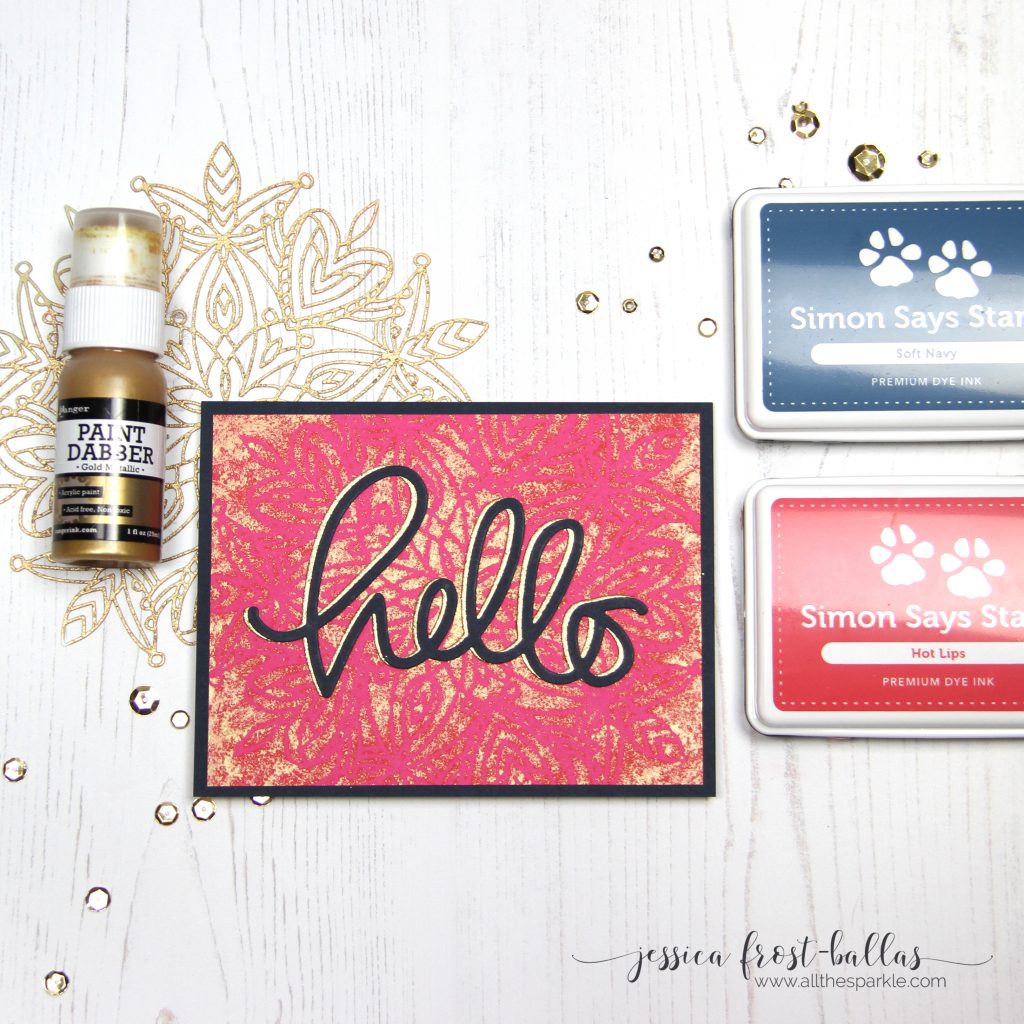 Hello by Jessica Frost-Ballas for Simon Says Stamp