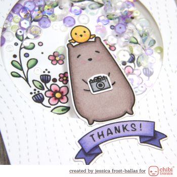 Thanks Light-Up Shaker card by Jessica Frost-Ballas for Chibitronics