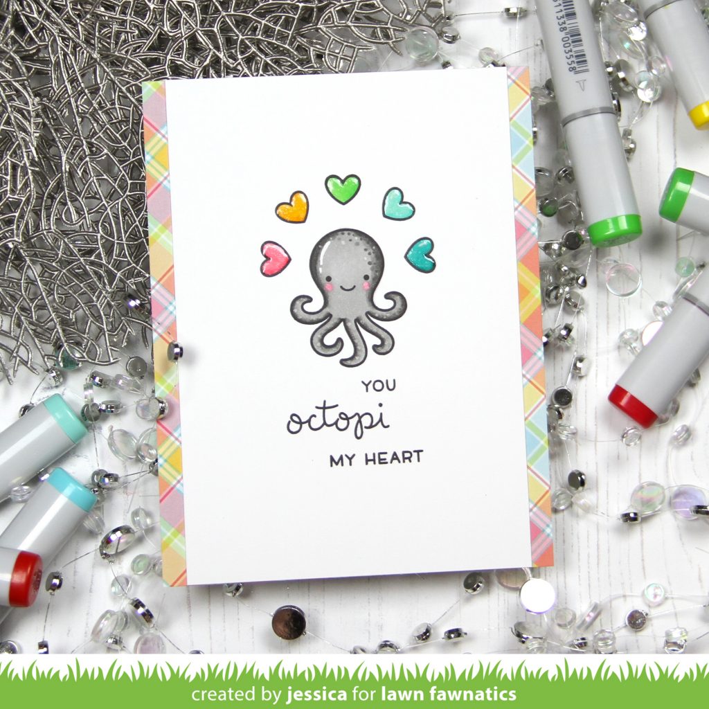 You Octopi My Heart by Jessica Frost-Ballas for Lawn Fawnatics