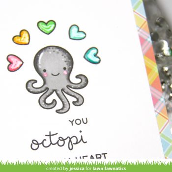 You Octopi My Heart by Jessica Frost-Ballas for Lawn Fawnatics