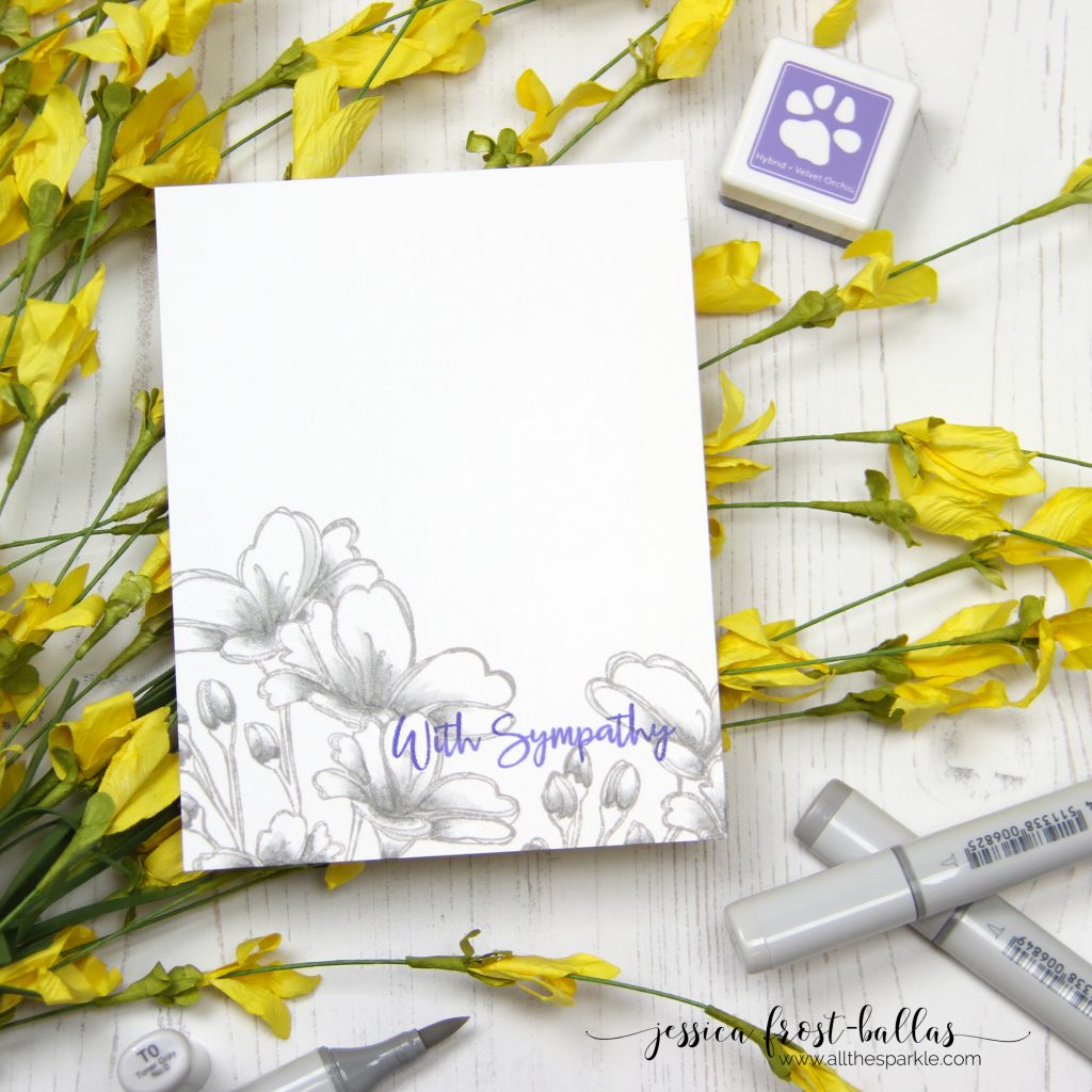 With Sympathy by Jessica Frost-Ballas for Simon Says Stamp