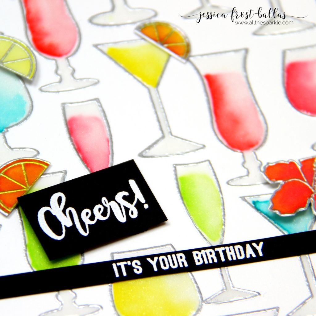 Cheers by Jessica Frost-Ballas for Krumspring Stamps