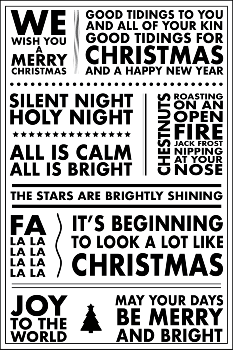 Hero Arts Poster Christmas Carols