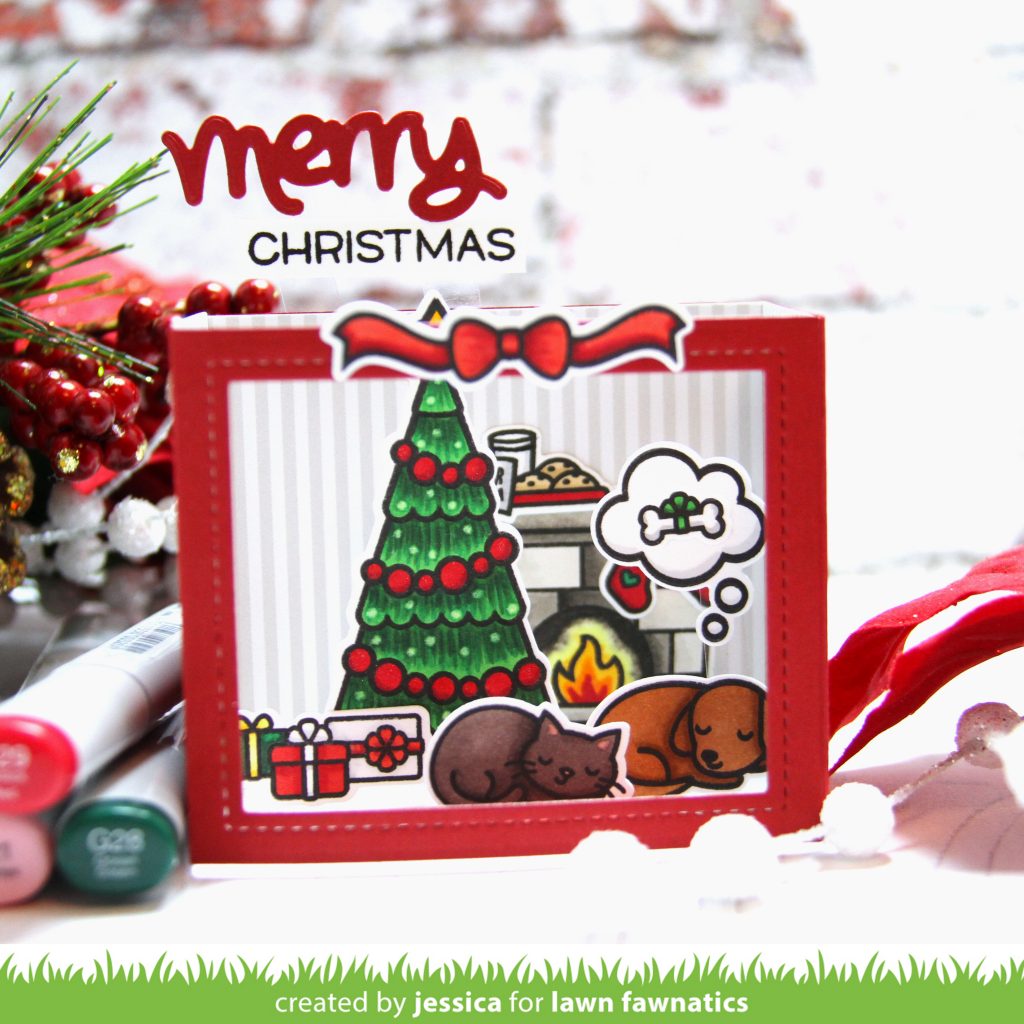 Merry Christmas by Jessica Frost-Ballas for Lawn Fawnatics