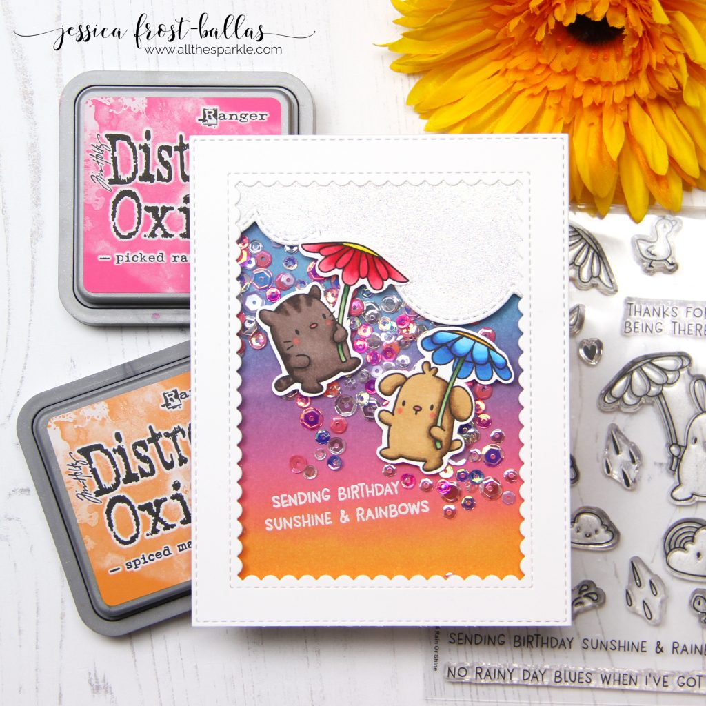 Sending Birthday Sunshine and Rainbows by Jessica Frost-Ballas for Simon Says Stamp