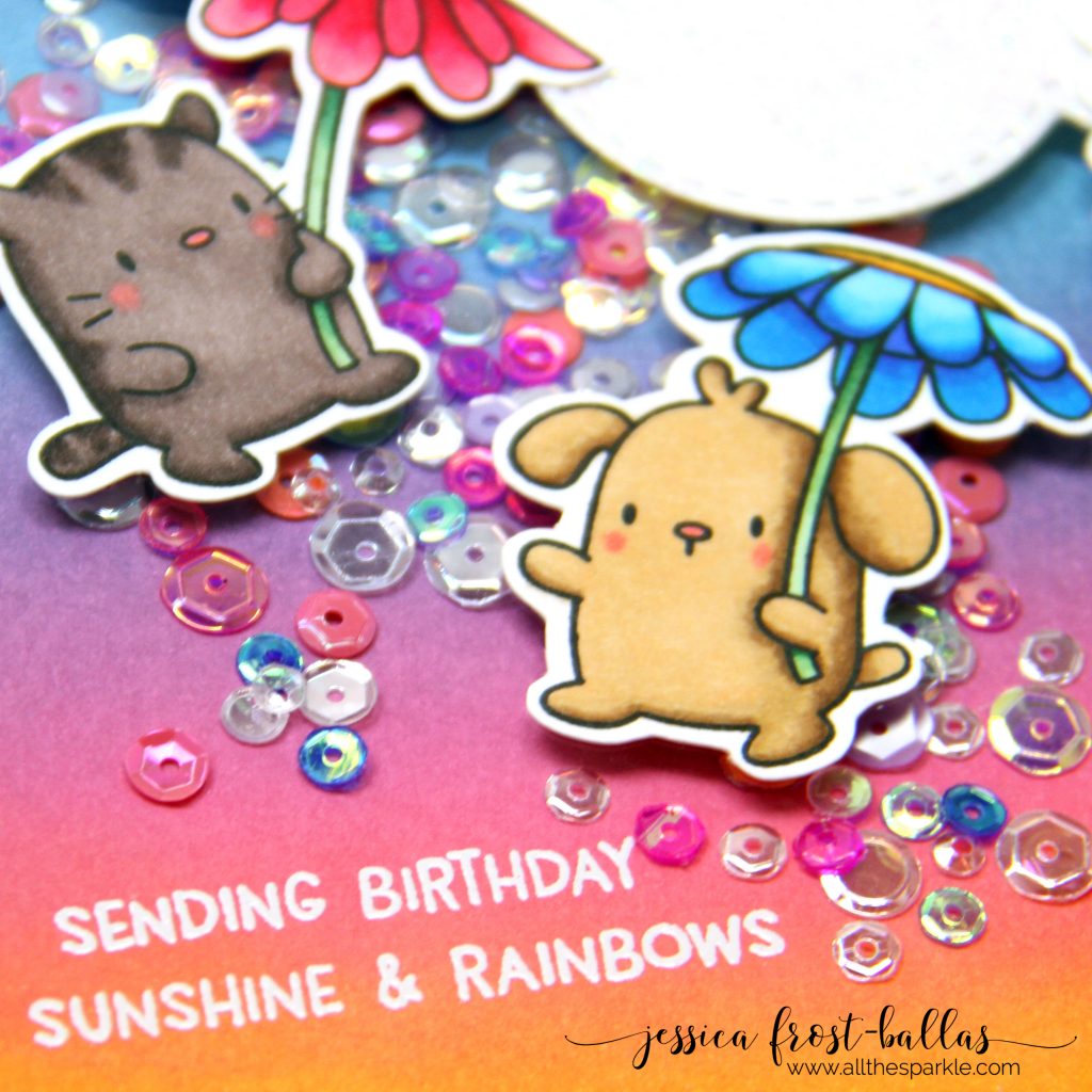 Sending Birthday Sunshine and Rainbows by Jessica Frost-Ballas for Simon Says Stamp