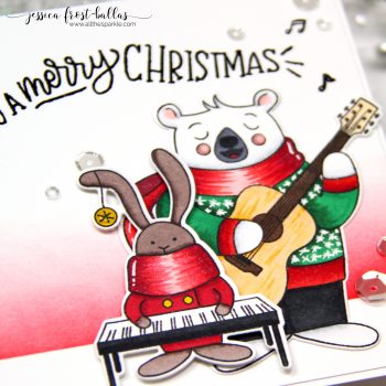 We Wish You a Merry Christmas by Jessica Frost-Ballas for Simon Says Stamp