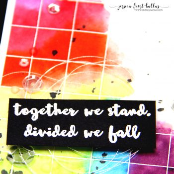 Together We Stand, Divided We Fall by Jessica Frost-Ballas for Simon Says Stamp