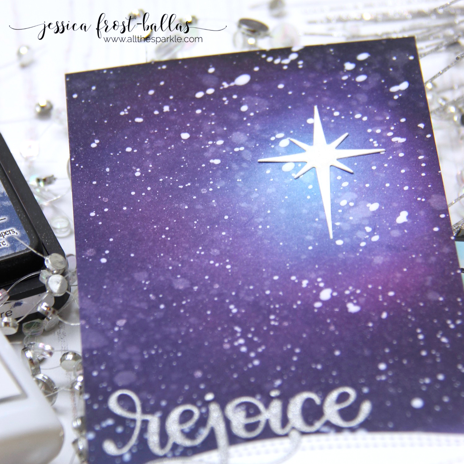 Tips for Using Glitter Paper - Ink it Up With Jessica, Card Making Ideas