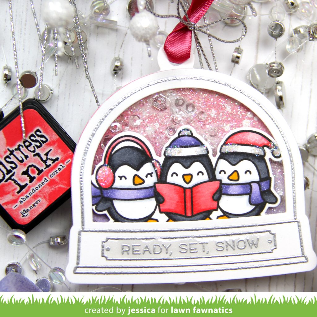 Holiday Greetings by Jessica Frost-Ballas for Lawn Fawnatics