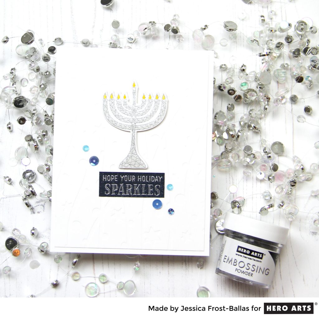 Happy Hanukkah by Jessica Frost-Ballas for Hero Arts