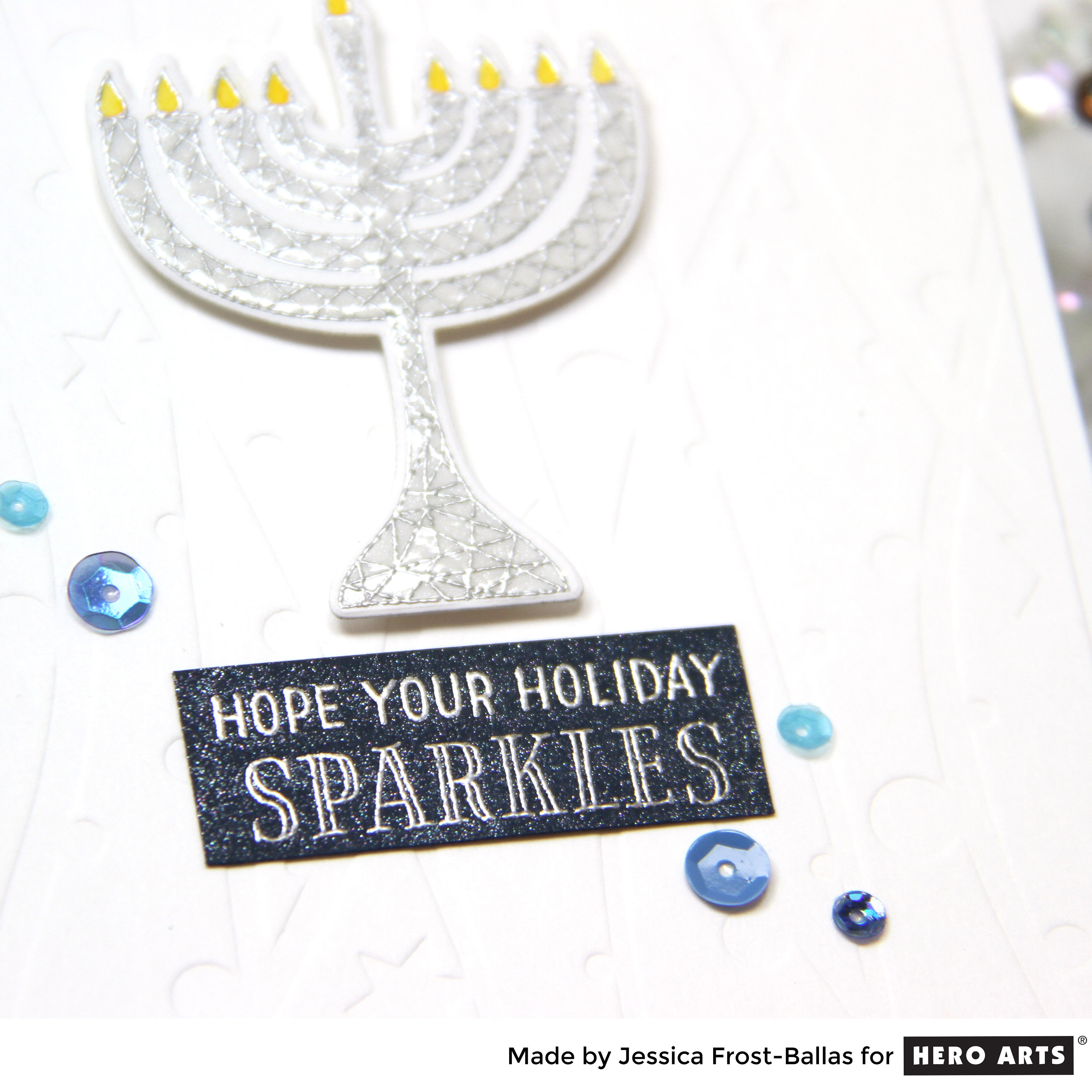 Hope Your Holiday Sparkles by Jessica Frost-Ballas for Hero Arts