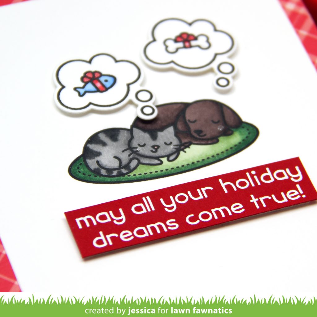 May All Your Holidays Dreams Come True by Jessica Frost-Ballas for Lawn Fawnatics