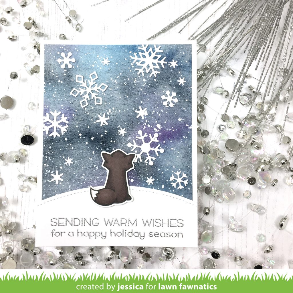 Sending Warm Wishes by Jessica Frost-Ballas for Lawn Fawnatics
