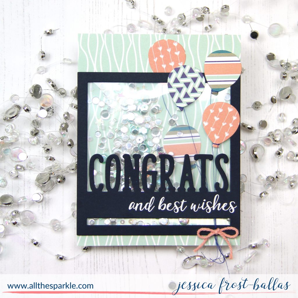 Congrats and Best Wishes for Reverse Confetti by Jessica Frost-Ballas