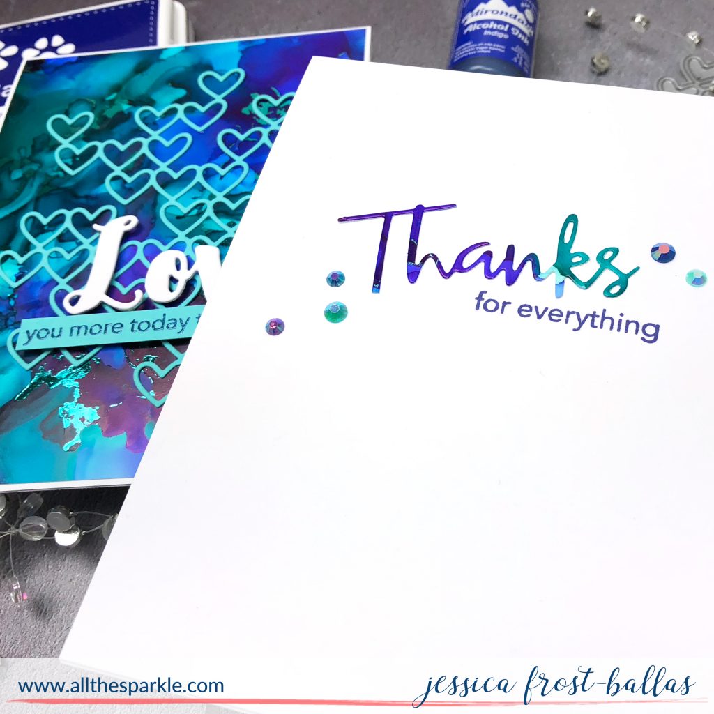 Adding Foil Accents to Alcohol Inked Backgrounds by Jessica Frost-Ballas for Simon Says Stamp
