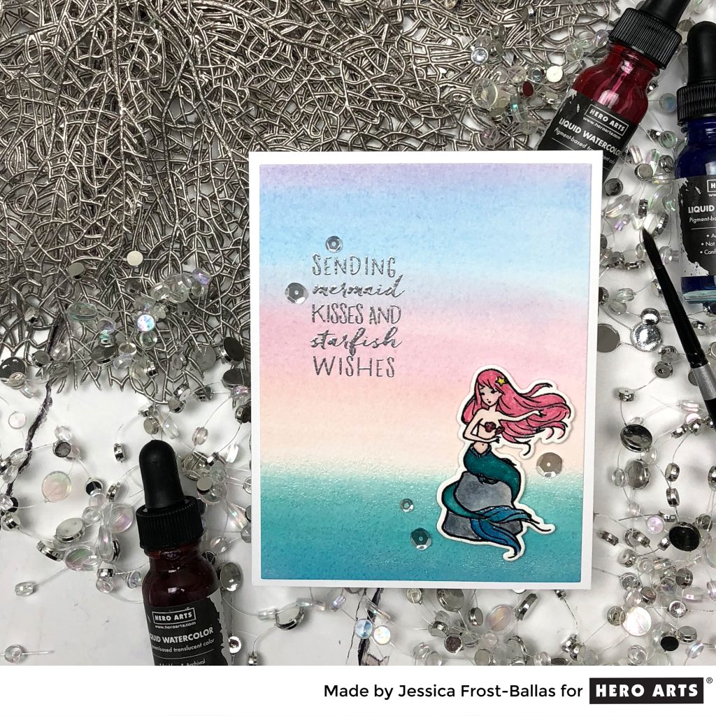 Sending Mermaid Kisses and Starfish Wishes by Jessica Frost-Ballas for Hero Arts