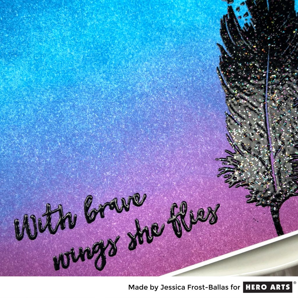 With Brave Wings She Flies by Jessica Frost-Ballas for Hero Arts