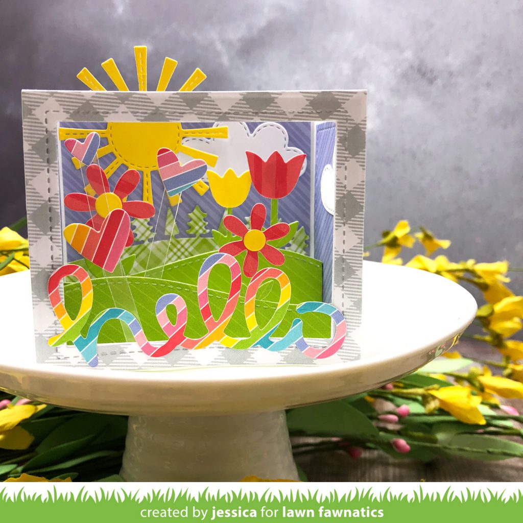 Hello by Jessica Frost-Ballas for Lawn Fawnatics