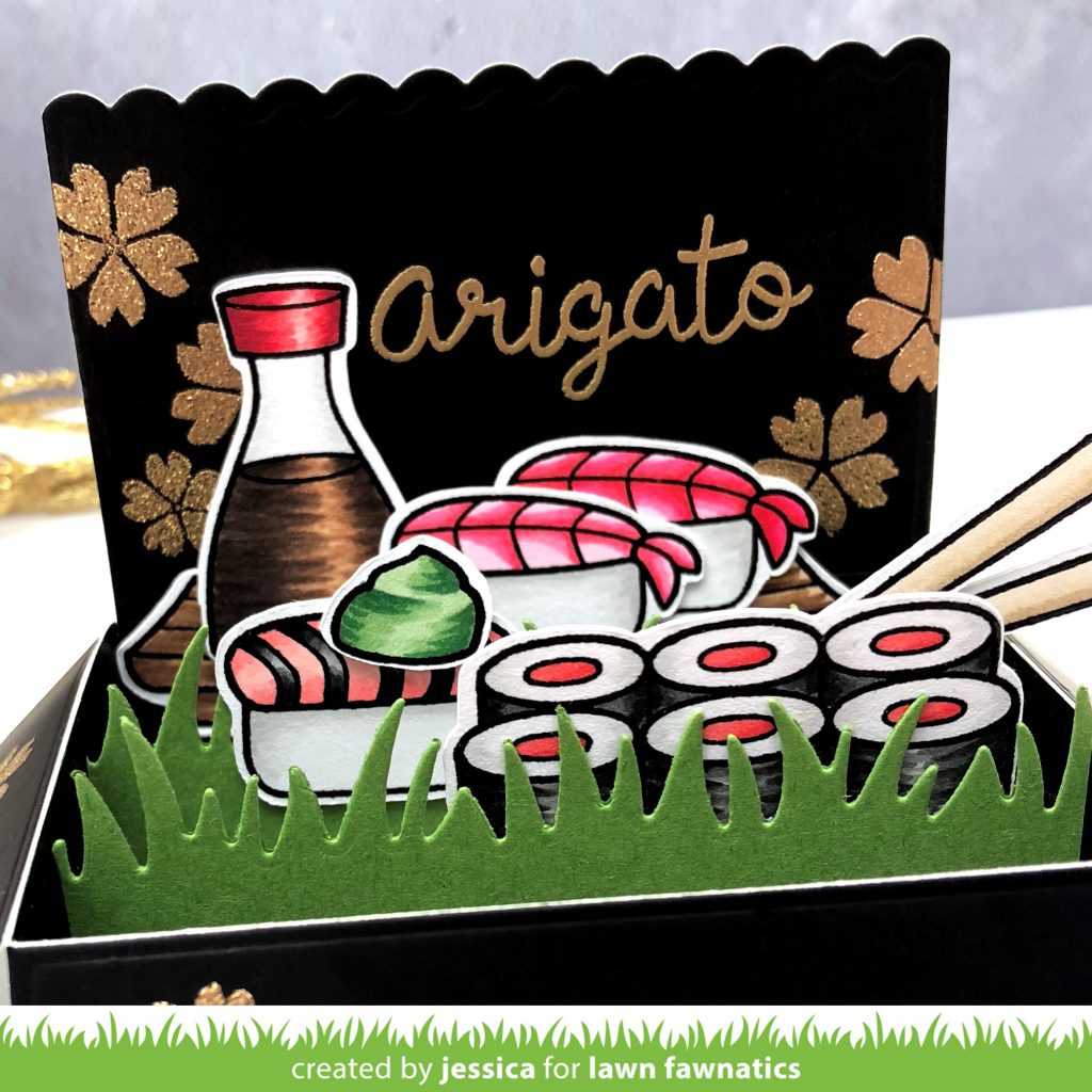 Arigato by Jessica Frost-Ballas for Lawn Fawnatics