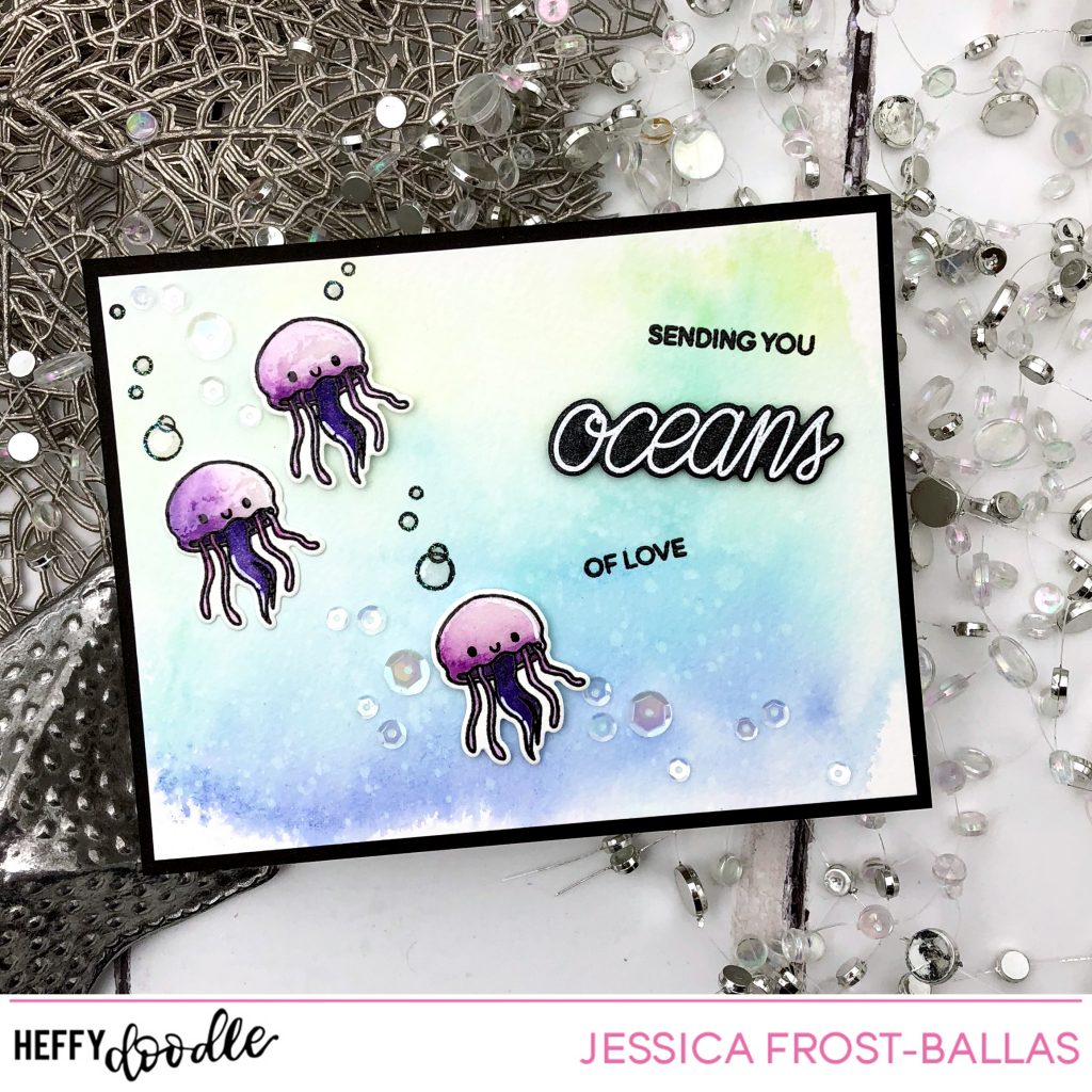 Sending You Oceans of Love by Jessica Frost-Ballas for Heffy Doodle