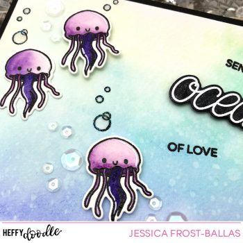 Sending You Oceans of Love by Jessica Frost-Ballas for Heffy Doodle