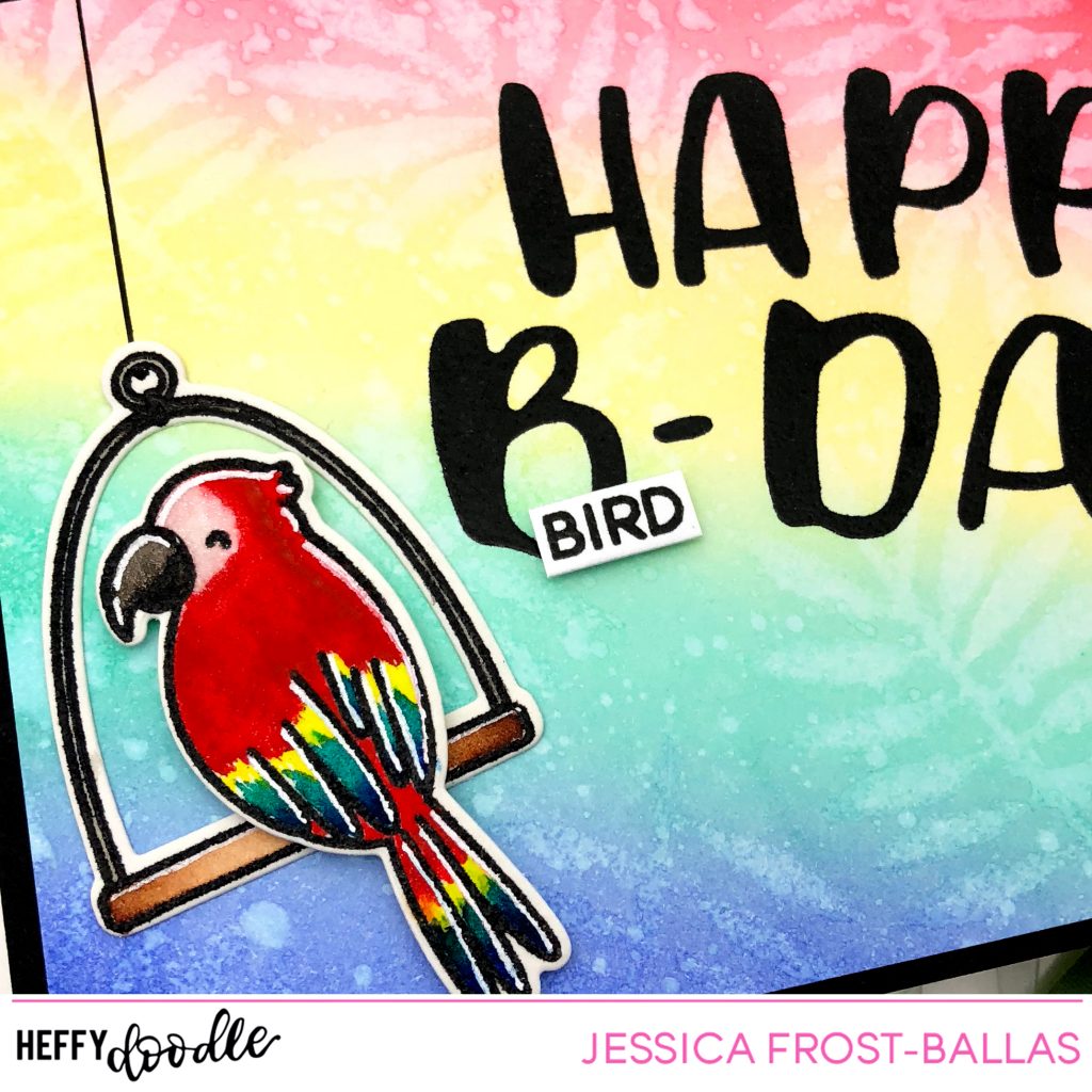 Happy Bird-Day by Jessica Frost-Ballas for Heffy Doodle