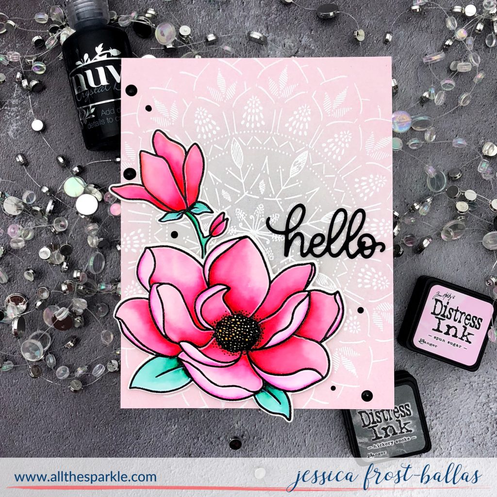 Hello by Jessica Frost-Ballas for Avery Elle and Simon Says Stamp