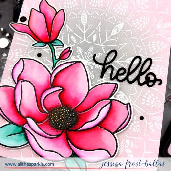 Hello by Jessica Frost-Ballas for Avery Elle and Simon Says Stamp