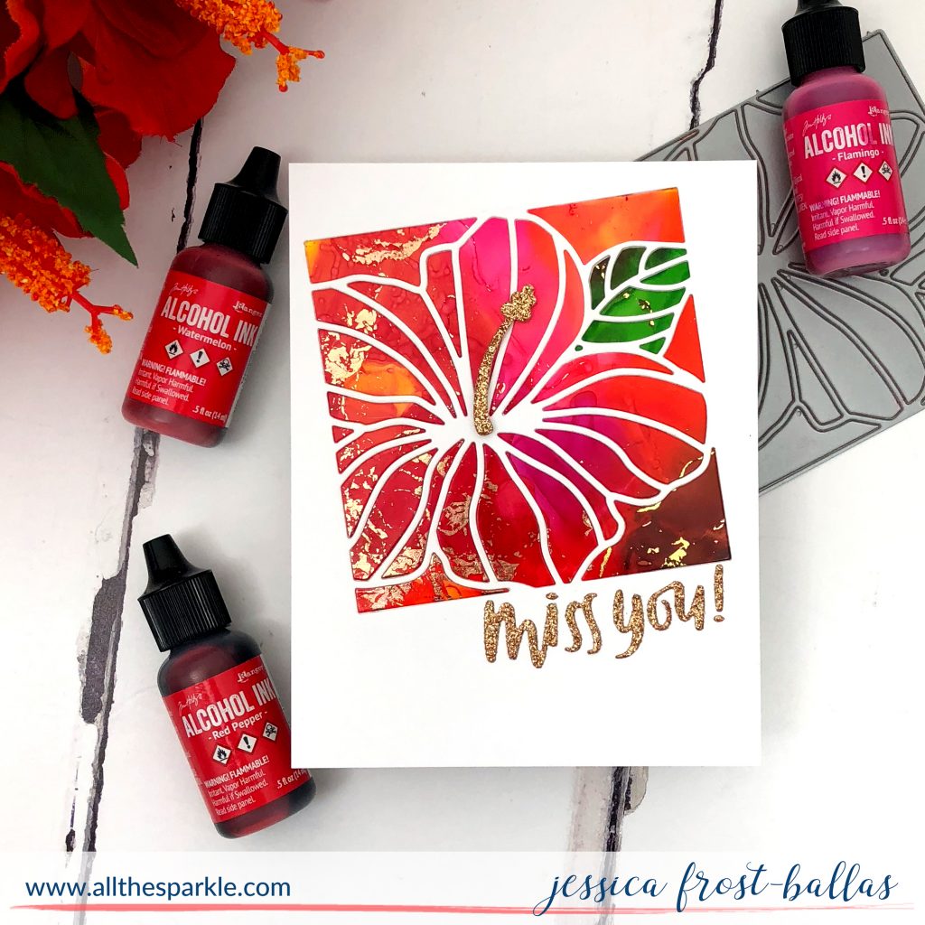 Hibiscus Frame Die by Jessica Frost-Ballas for Simon Says Stamp