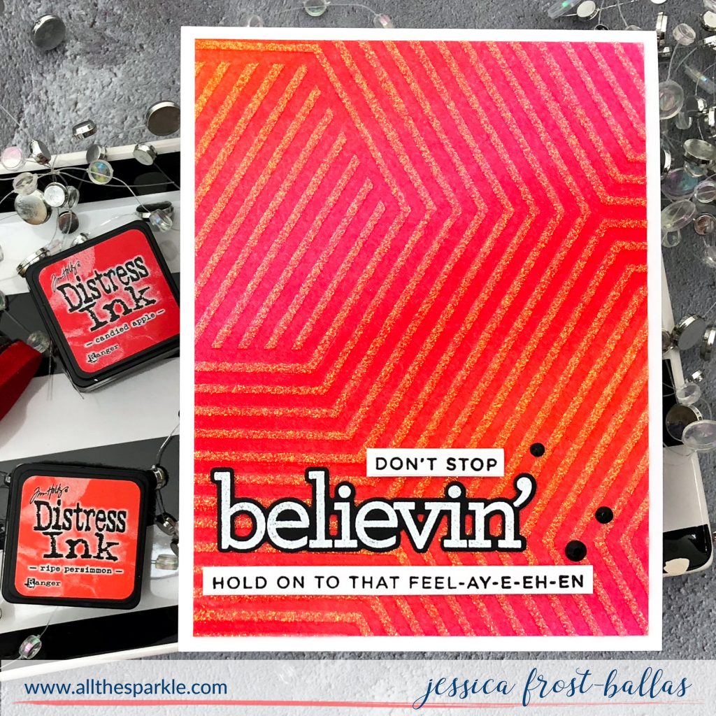 Don't Stop Believin' by Jessica Frost-Ballas for Simon Says Stamp