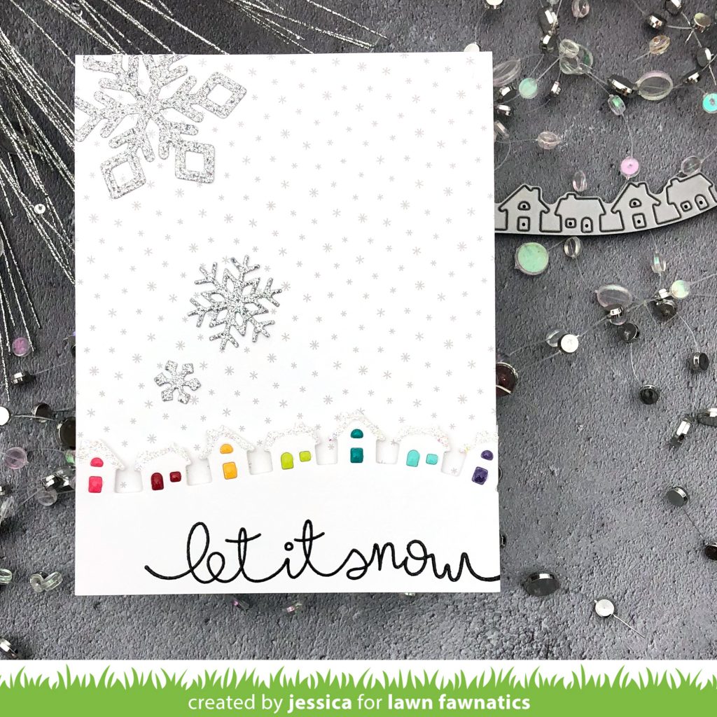 Let it Snow by Jessica Frost-Ballas for Lawn Fawnatics