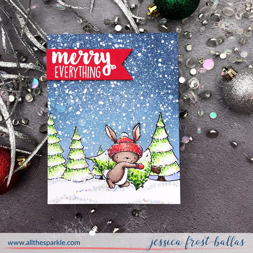 Merry Christmas by Jessica Frost-Ballas for Purple Onion Designs