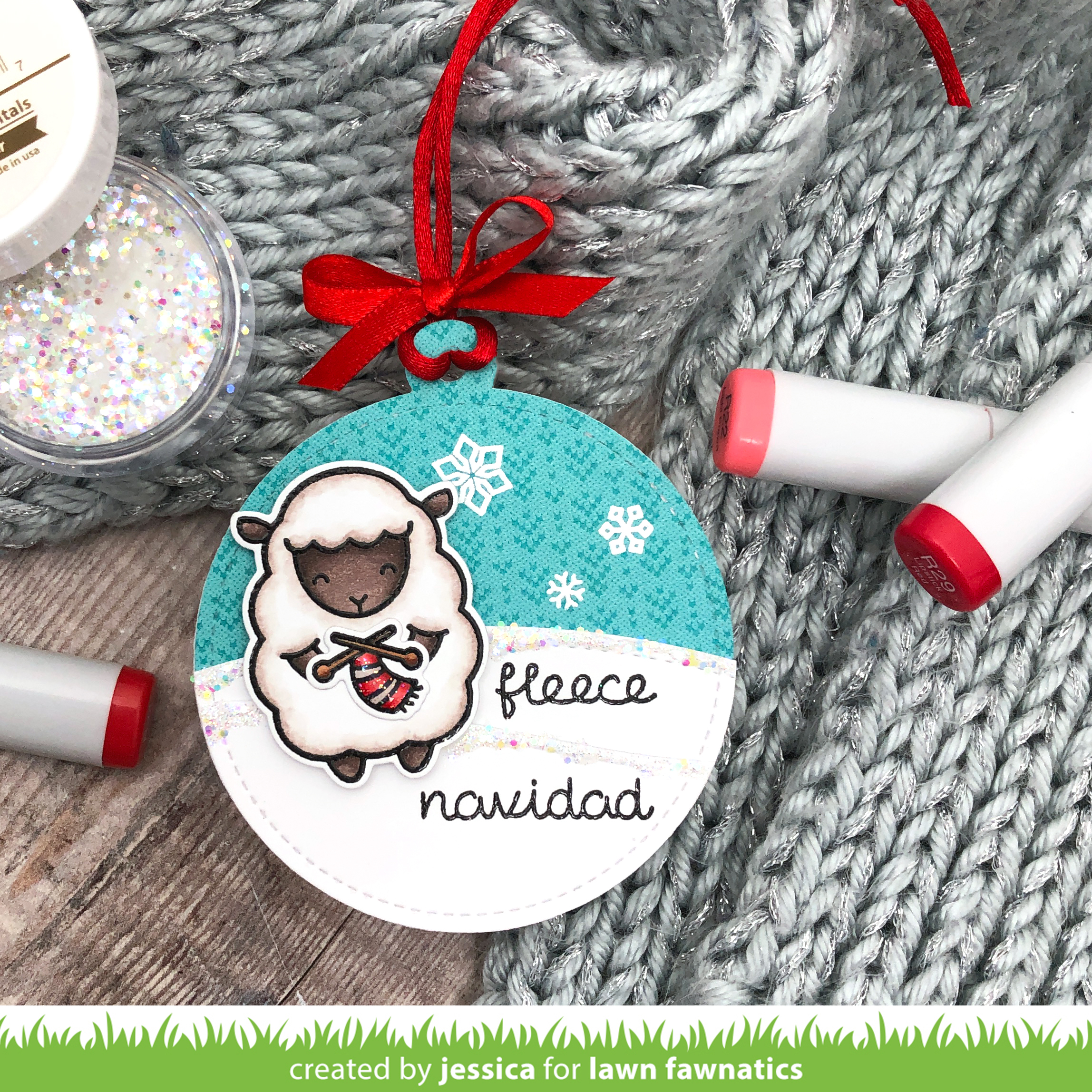 Fleece Navidad by Jessica Frost-Ballas for Lawn Fawnatics