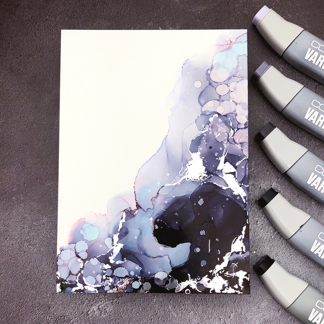 Alcohol Ink Art by Jessica FrostBallas