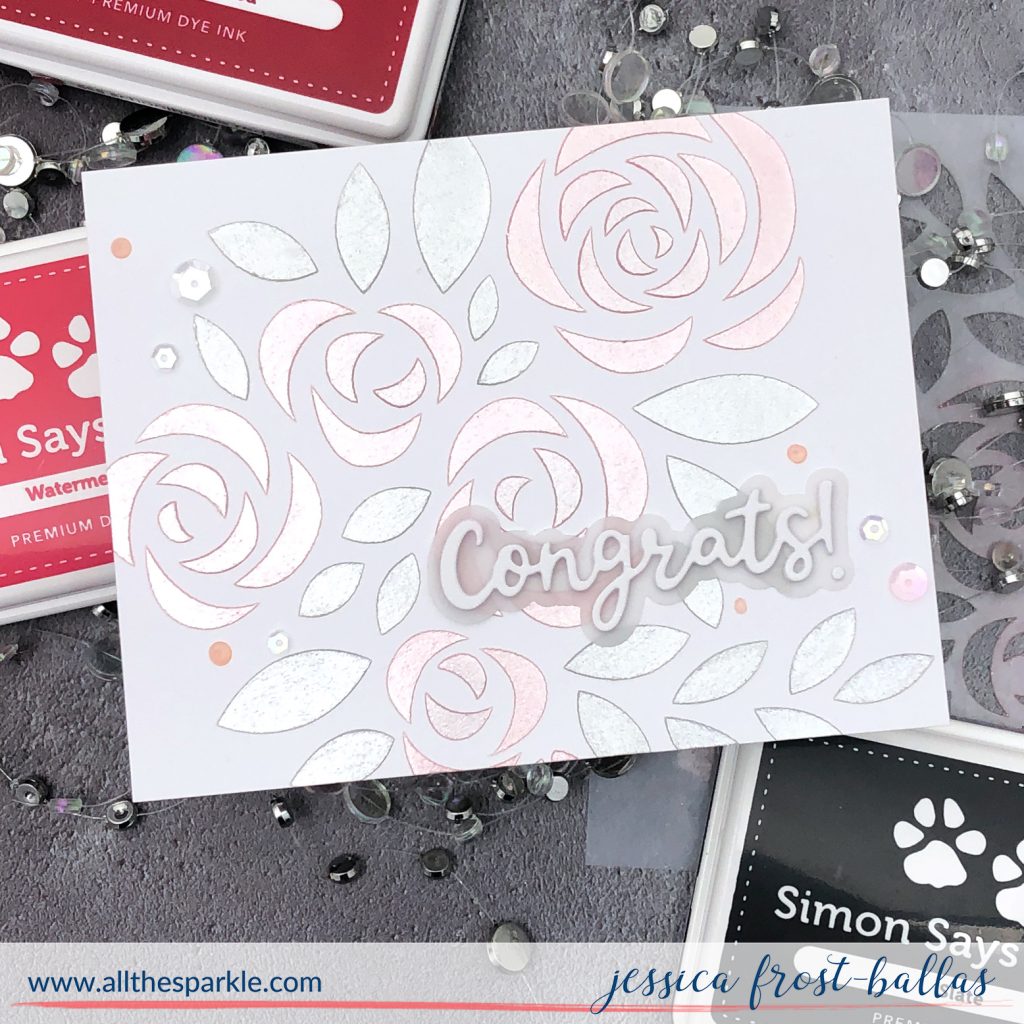 Congrats by Jessica Frost-Ballas for Simon Says Stamp