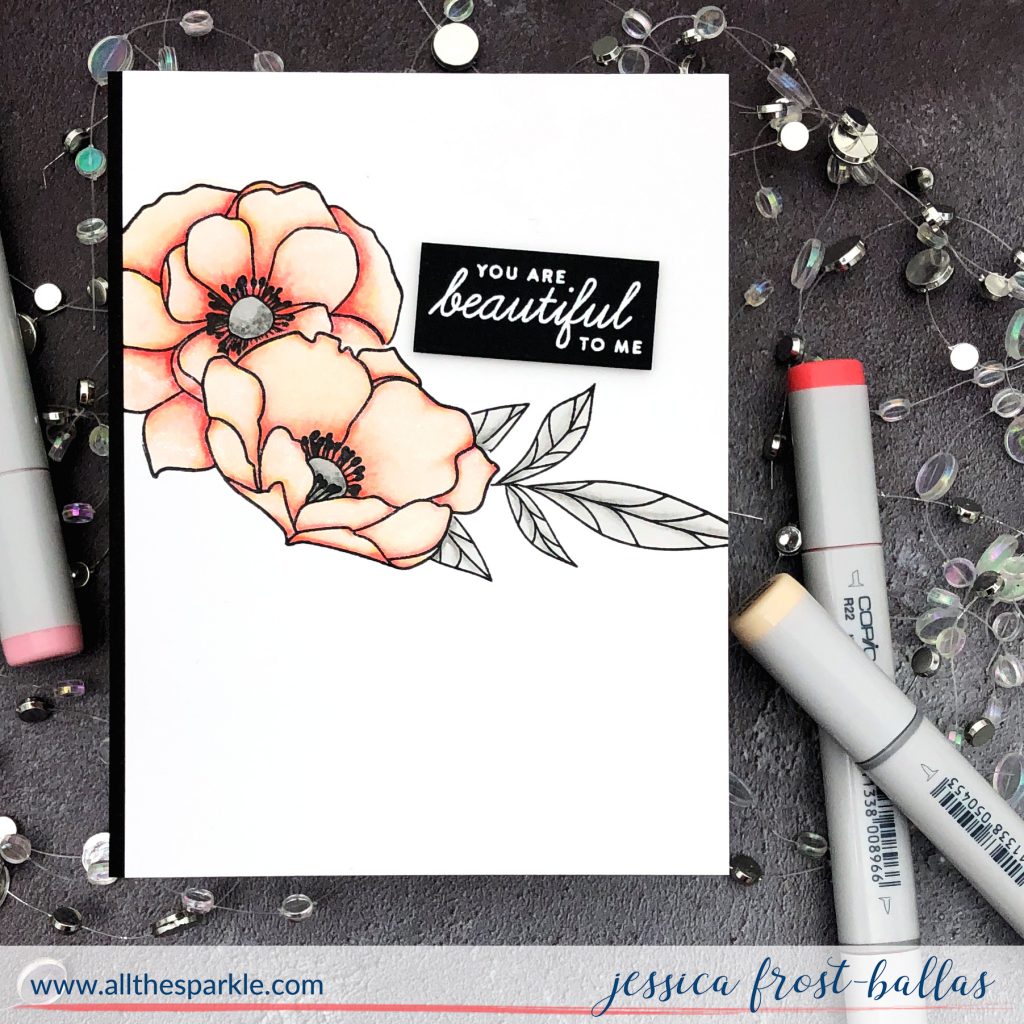 You are Beautiful by Jessica Frost-Ballas for Simon Says Stamp