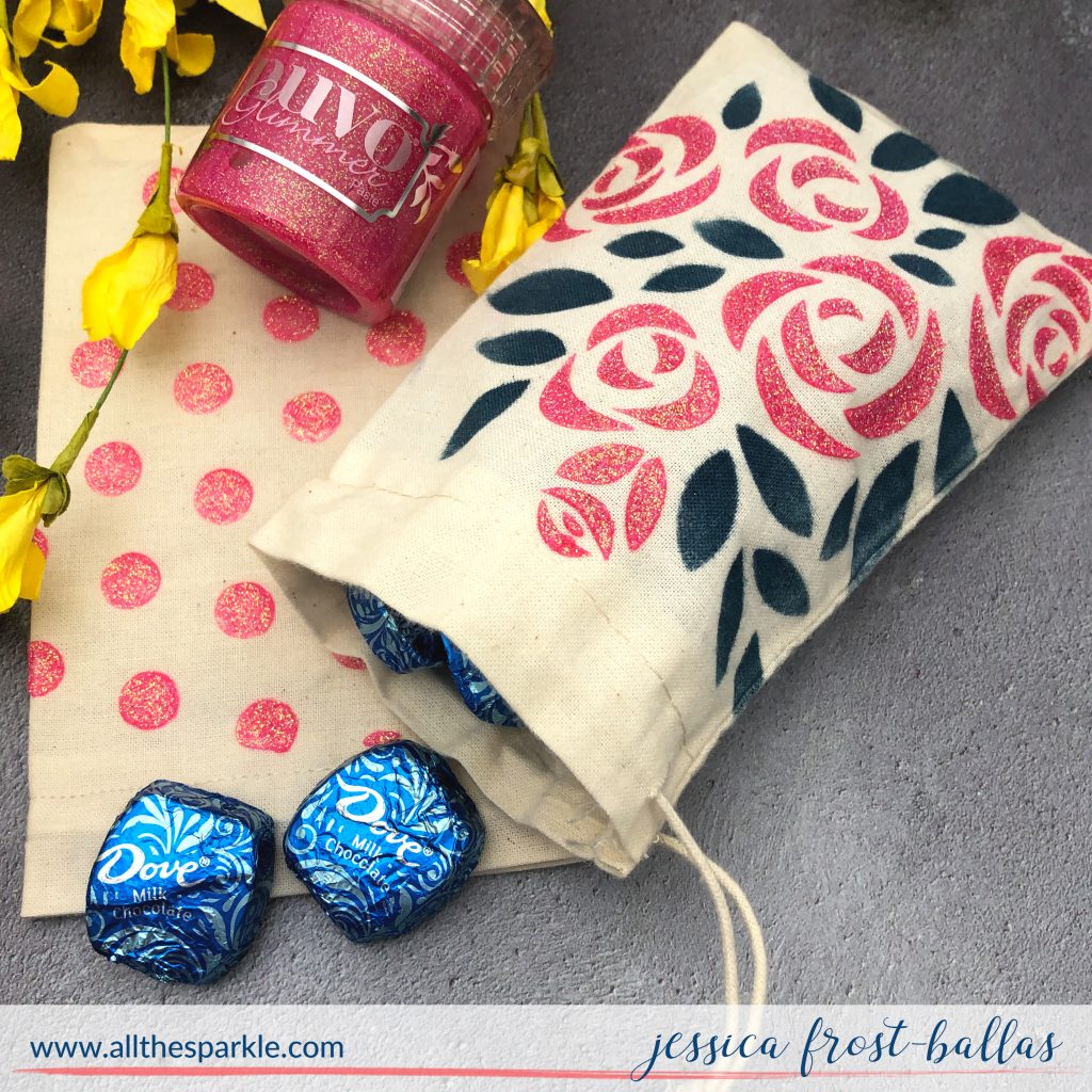 Stenciled Treat Bags by Jessica Frost-Ballas for Simon Says Stamp