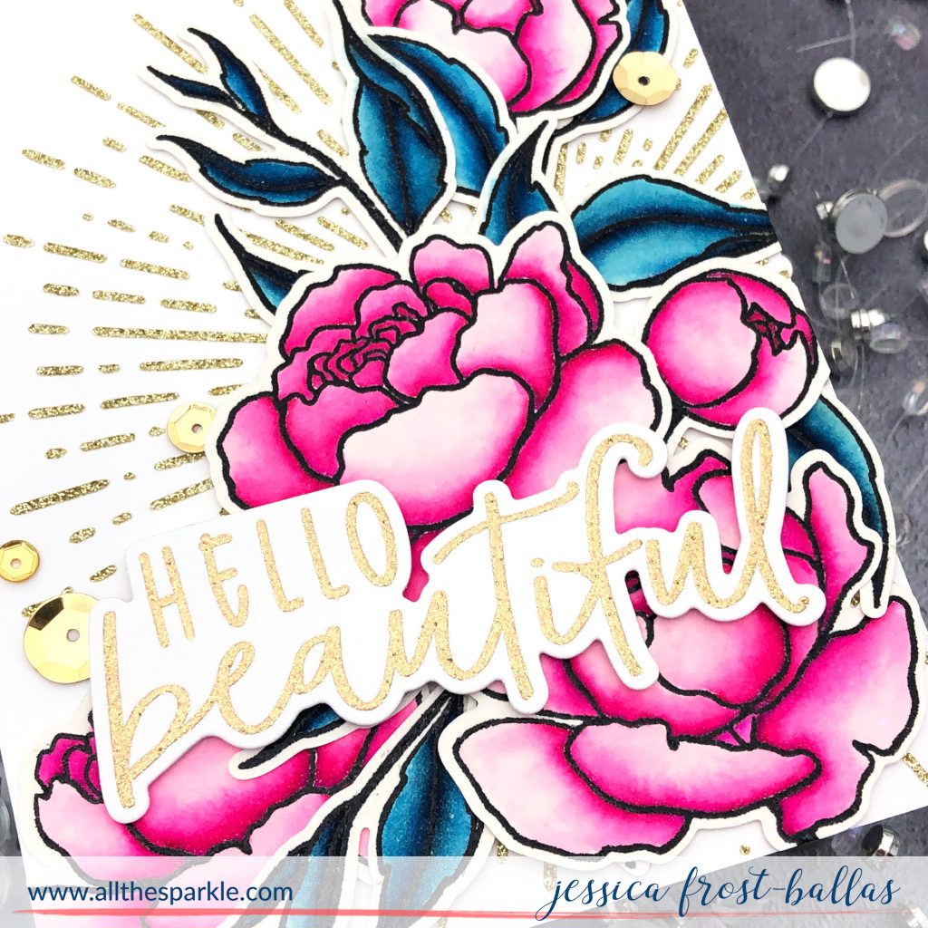 Hello Beautiful by Jessica Frost-Ballas for Honeybee Stamps